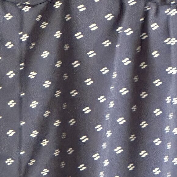 J Crew Pindot Lapel Pants Jumpsuit Women's Size 8 Navy Blue Romper - Picture 4 of 11